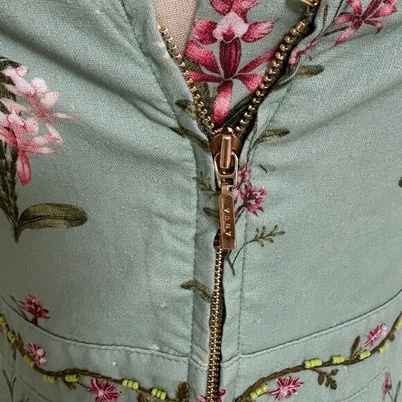 Agua by Agua Bendita Lima green linen extra long dress - Picture 12 of 15